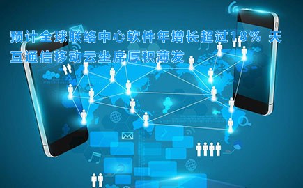预计全球联络中心软件年增长超过18% 徽博互联移动云坐席厚积薄发